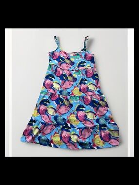 Show me your Mumu Under the Sea Tropical Fish Ocean Dress Pockets Sz XS